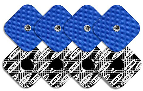 TENSPAD SILVER 8 elektroder med silvermönster kompatible med compex-enheter, 50x50 mm