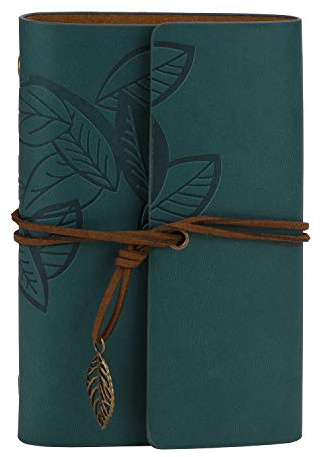Afinder Retro DIN A7 Tagebuch Kraftpapier Blanko Notizbuch schöne klein Reisebuch Skizzenbuch Personal Organizer Ringbuch Nachfüllbar Buch Geschenkbuch Travel Journal Diary Notebook