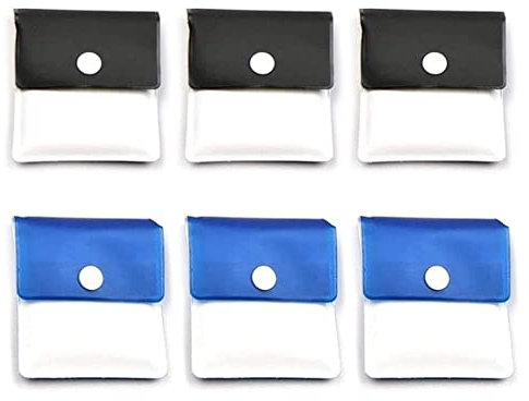 Sac à cendriers Reccisokz avec poche, 6 pièces - PVC ignifuge - Inodore - Compact et portable - Anti-odeur, cendrier de voyage