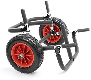 Toboli Carro de Transporte Plegable Doble para 2 Sup Tablas de Surf hasta 45 kg con Ruedas Poliuretano