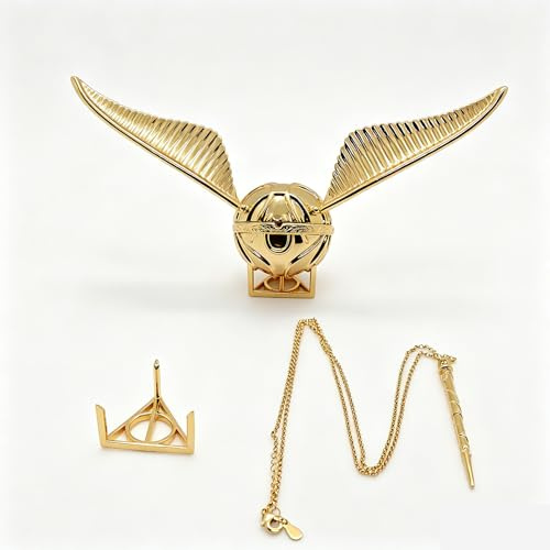 Dexlyn Scatola per anelli dorata, Scatolina per matrimonio, proposta di matrimonio, compleanno, portagioie creativo, oro (classico)