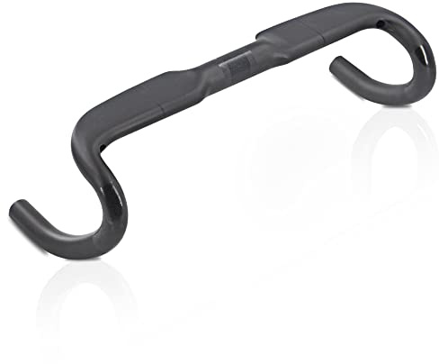 RXL SL Carbon Road Bars, Aero Road Bike Handlebar, 31.8 Internal Routing, Compact Drop, Black, 420mm, Road & Triathlon Bike