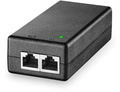 YuLinca Gigabit PoE Injector 15.4W, 802.3af Power Over Ethernet PoE Adapter, 10/100/1000Mbps, Nicht-PoE zu PoE Adapter, Plug & Play, Entfernung bis zu 100 Meter (328 ft.)