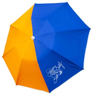 SUN & SURF Parasol compact 180 cm Parasol pliable UPF 50+ UV Manche enroulable 60 cm plié avec sac inclus. Super résistant., multicolore, grand