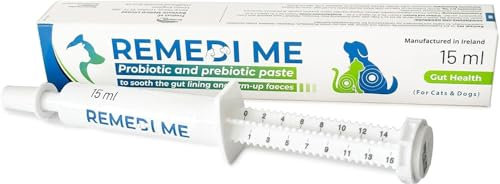 Remedime Probiotic & Prebiotic Paste to Sooth the Gut Lining and Firm-up Faeces - For Dogs & Cats | 15ml