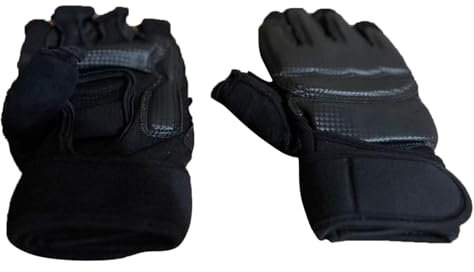 Taekwondo Boxer-Schutzhandschuhe, Halbfinger-Handschuhe, Sport, Urlaub, Fäustlinge für Damen, kaltes Wetter, isoliert (Marineblau, M)