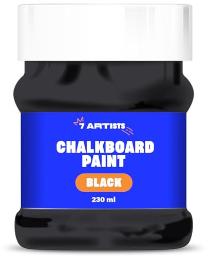 7 Artists Blackboard Paint 230 ml Chalk Paint | Black Board Chalkboard Paint