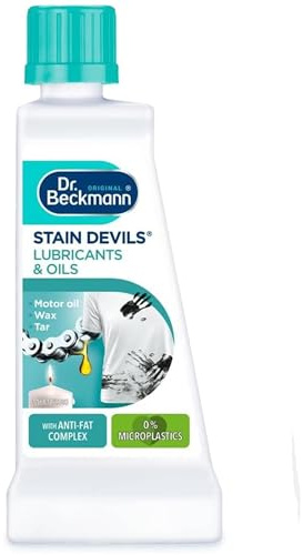 50ml Stain Devils Grease Lubricant and Paint Oil Stain Remover Fast Acting Pre Treat Formula Removes Motor Oil Tar Wax and Heavy Grease Stains from Clothing and Fabrics