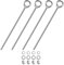 M METERXITY 4-Sets Stainless Eyebolt M6x200mm Shoulder Lifting Eye Bolt with Nuts Washers Male Screw Thread Ring Shoulder Eye Bolts Length 7.87 Inch for Suspending/Fastening