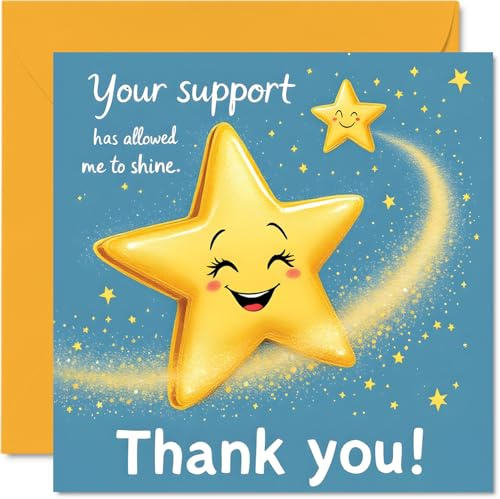 Thank You Cards - Allowed Me to Shine - Thank you Cards for Him Her Men Women, Heartfelt Appreciation Card, 145mm So Much Greeting for Gifts
