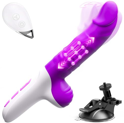HIVEFUN Sex Toys Gode Vibro-masseur, Sextoyse Femme Clitoridienne avec 7 Modes de Balancement de Pénétration et de Vibration, Vibro Clitoridiennes Vibromasseurs Feminin Sex Toýs Jouet Sexualité Couple