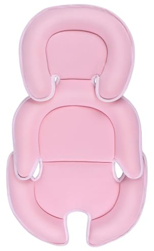 INFANZIA Réducteur de siège pour poussette et nacelle - Insert de siège auto pour bébé - Soutien du corps pour nouveau-né - Coussin extra doux pour toutes les saisons (rose)