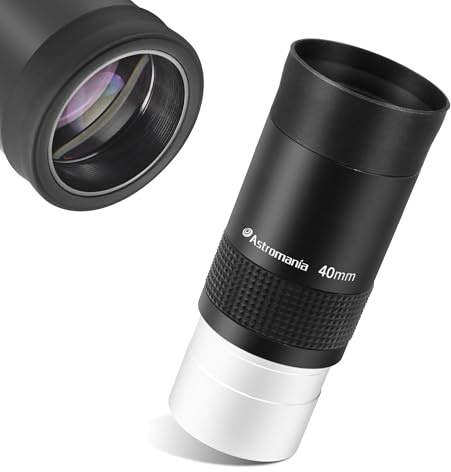 Astromania Eyepiece 2 Inch Telescope Lense 40mm, Telescope Kellner Eyepiece Wide Angle 55 Degree for Astronomical Observation, Telescope Accessories with Filter Thread & Fully Multi-Coated Lense