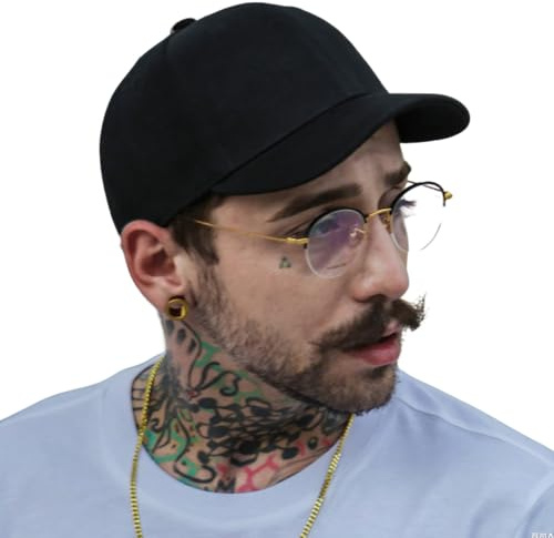 Clape Moda Breve Tesa in Twill di Cotone Berretto da Baseball Sport Outdoor Anti Sudore Sunscreen Solido Stile Trucker/Baseball Cappello Nero Black CRT0