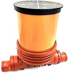 Kontrollschacht DN400 KG Schacht Wartungsschacht Schachtboden Steigrohr Schachtdeckel Brunnendeckel (Anschluss DN110)