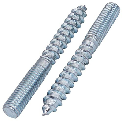 SKIR'CO (10 piezas) Pernos colgantes M8 x 70 mm, Pernos de doble cabeza, Tornillos de espiga de rosca de doble extremo