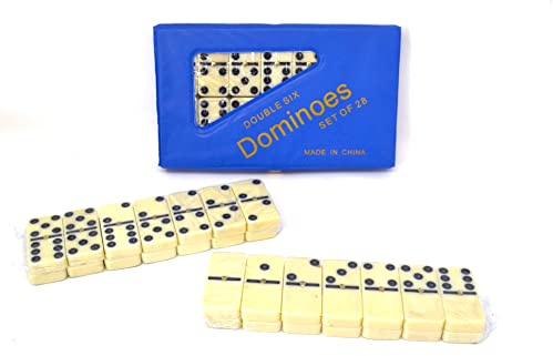 BETTER WITH FRIENDS Profesional maletín portátil dominó Grande con 28 Piezas Caja de Viaje 5cm x 2.7cm x 0.9cm dominó
