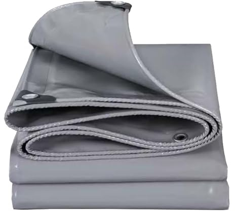 Heavy Duty presenning presenning 2x2m, presenning tjock 0,4 mm vattentät med genomföringar, presenning regntät överdrag, för camping, växthus, bilar, uteplats och paviljong