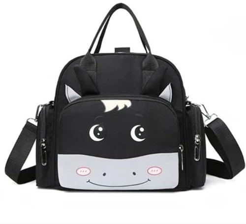 Winnies Blöja Ryggsäckar & Tote Bag Moderskap Väska Söt & Snygg Mamma Väskor, Svart-1, Standard, Modern