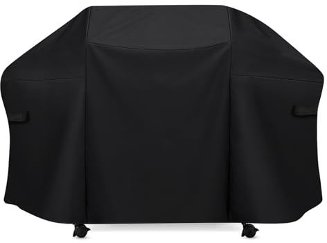 Delixike 7109 - Funda para parrilla de barbacoa de 190 cm, cubierta para parrilla Weber Summit serie 600, cubierta de revestimiento de poliuretano para Brinkmann Dyna-glo Nexgrill Megamaster, Monument