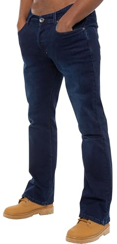 989Zé ENZO Boot Cut Fit Pant Jeans Pantalones Tipo Bootcut para Hombre Vaqueros EZ401 Indigo 28W / 30L