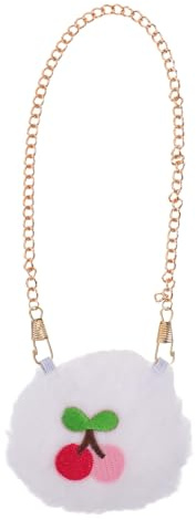 ibasenice Lot de 2 Mini Sacs à bandoulière en Forme de Cerise pour poupées, Accessoires pour poupées, Sac à Main, Sac à Main pour déguisements, Sac à Main pour fête d'anniversaire