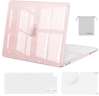 MOSISO Funda Purpurina Brillante Compatible con MacBook Neo 13 Pulgadas
