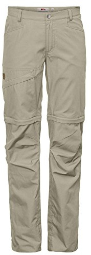 Fjällräven FJÄLLRÄVEN Femme Daloa Shade Zip-off Trousers W Pantalon de sport, Limestone, FR : M (Taille Fabricant 38) EU