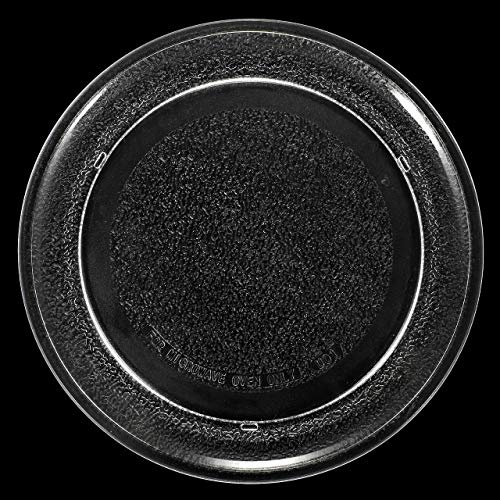 BlueNatHxRPR 9.6 or 24.5 cm Flat Bottom Glass Microwave Turntable Plate Small Compatible for LG 3390W1A035 and Other Several Models
