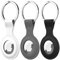 Diruite 3-Stück Keyring für Apple AirTag Schutzhülle Pendant,Locator Tracker Abdeckung Case Cover Locator Keychain für Apple AirTag Hülle Key Ring
