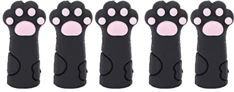 Nagelhautscheren Abdeckungsschutz, Nagelhautzangen Abdeckung, Silikon Hautschneider Zangen Pinzette, Scheren Abdeckungs Schutz für Nagel und Fußnägel Maniküre Werkzeuge(Schwarz)