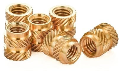 Einschmelzgewinde M4 Messing Heiße Schmelze Einsatz Nuss Weibliche Gewinde Messing Knurled Einsätze Nüsse einbetten Teile, die in Löcher for 3D -Drucken 50 pcs gedrückt wurden (Size : M4x7x6 (50pcs)