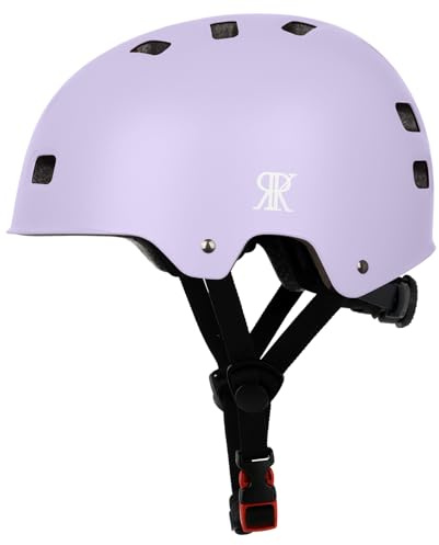 Youth Kids Bike Helmet, Skateboard Bicycle Helmet for Age 5-8-10-12-14 Teen Boys Girls Adjustable and Multi-Sport for Scooter Roller/Inline Skate (Lilac Purple, Medium)