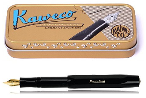 Kaweco Sport Classic Stilografica Nera M (media) + Astuccio di Stagno