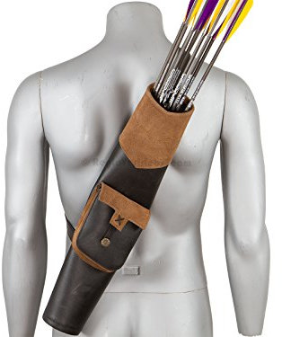 White Feather Earthquake traditioneller Rückenköcher Pfeilköcher RH LH