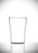 Virtually Glass Set of Unbreakable Reusable Polycarbonate Plastic Tulip Shaped One Pint (570ml) Stacking Beer Glasses (4)