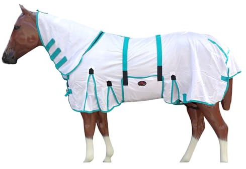 HILASON Horse Fly Sheet UV Protect Breathable Mesh Bug Mosquito Spring | Summer Horse Rug | Fly Rug