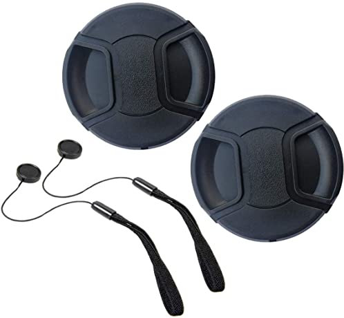 52mm Bouchons D'objectif Capuchon Cache Objectif pour Canon EF 55-200mm f/4.5-5.6 II USM,Nikon AF-S DX NIKKOR 55-200mm f/4-5.6G If-Ed VR,55-200mm f/4-5.6GED VR II,HUIPUXIANG Lot de 2