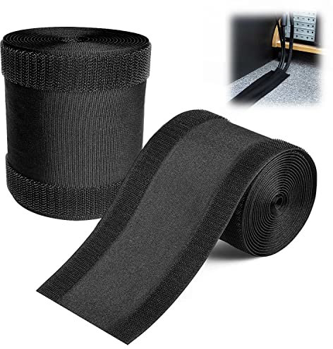 Floor Cable Cover Protector, 3.9 Inch*16.4 Feet Cable Covers for Wires Floor, Floor Cable Protector, Wire Covers Hider Cables, Floor Cable Tidy Used for Office Carpet