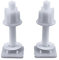 2 Stück WC Sitz Schrauben Set Toilettendeckelschraube für Toilettensitz 28x28mm Kunststoff Schrauben Sackloch Toilettendeckel Befestigungsset Universal WC Reparatur Teile