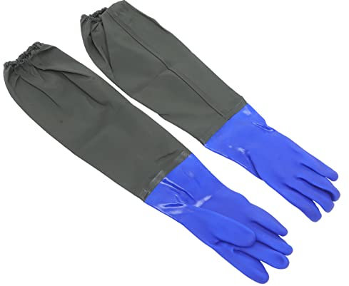 IWOWHERO 1 Paar Extra lange wasserdichte Handschuhe Ofenhandschuhe Handschuhe für Aquarien gardening gloves security handschuhe Wasserdichte Handschuhe für Herren Handschuhe für Männer Mann