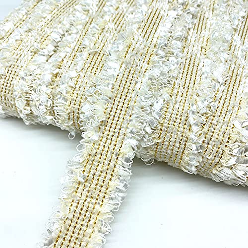 Sömnadsband, band, sömnadsband, satinband, 2 yards 30 mm sömnad spetskant Vintage broderad spetsband Tyg Handgjord kostymklänning Sömnadsdetaljer Bröllopsdekoration (Färg: 8) (Size : 1)
