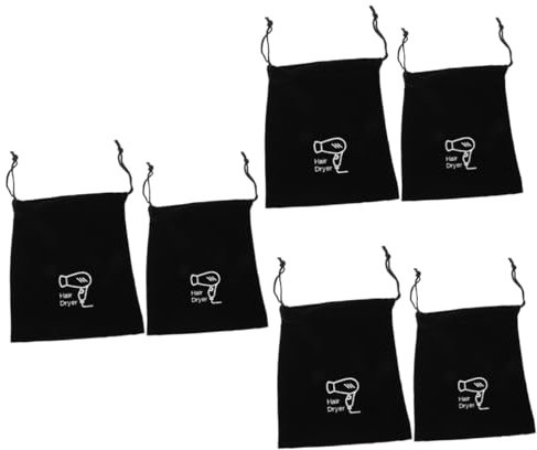 Healeved 3 Sätze Aufbewahrungstasche Tasche Mit Kordelzug Reise-haartrockner Haartrockner Taschen Aufbewahrungsorganisator Fön Taschen Hotel Sporttasche Black Beflocktes Tuch 2 Stück * 3