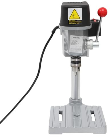 Mini Trapano da banco 340w Basso Rumore Tre Velocità Regolabili Trapano Portatile Per Forare Legno Pannello Di Plastica Pannello Di Resina Per La Casa Commerciale (Argento)