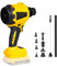 Akku-Staubgebläse für Dewalt 18 V 20 V Akku, 1000 W Handmotor, stufenlose Geschwindigkeit, Druckluft-Staubwedel mit LED-Licht & 8 Düsen, 40.000 U/min für Garagen, Werkstatt, Sägewerk, Raumreinigung