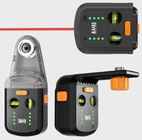 GuKKK Nivel Láser 3 en 1 con Colector de Polvo de Taladro Eléctrico, Ventosa de Vacío Electrónica y Soporte de Pared, Herramienta de Nivelación Recargable para Colgar Cuadros,Pintar y Renovar el Hogar