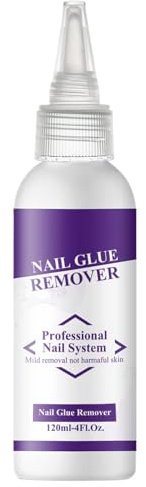 Solvente per colla per unghie, 120 ml, liquido per rimuovere lo smalto, asciugatura rapida, strumenti per manicure delicati, per ragazze e saloni