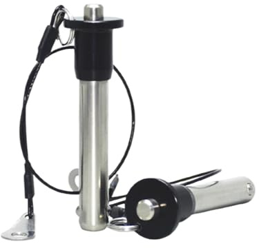 1pc de pasador de bloqueo de bola con resorte de diámetro 4mm/5mm, pasador de seguridad de liberación rápida de acero inoxidable con cordón anti-pérdida utilizado para altavoces line array, 4x35mm