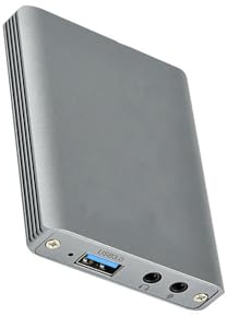YPREWY Aluminium 4K Videogerät 60Hz Low Latency Monitor Streaming Recorder