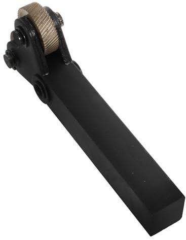 TOVINANNA Utensile per Zigrinatura Doppia Ruota in Acciaio Design Professionale Nero, Taglio Preciso ed Efficiente per Tornio su Rame e Alluminio, Diametro Esterno 26mm